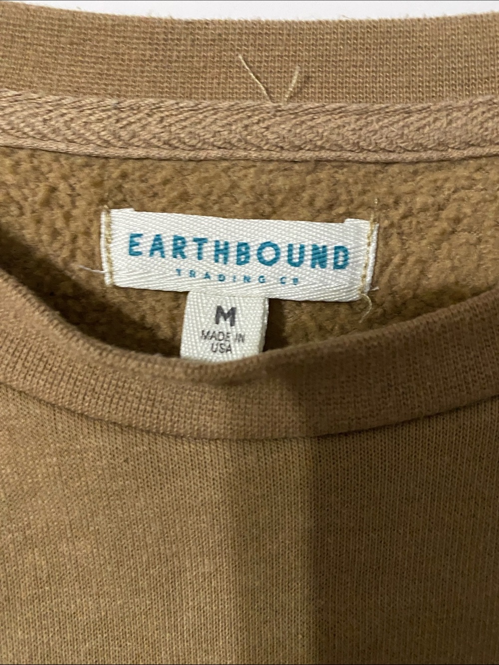 Graphic Moon Phase Tree & Mushrooms Sweatshirt - tan - Picture 3 of 4